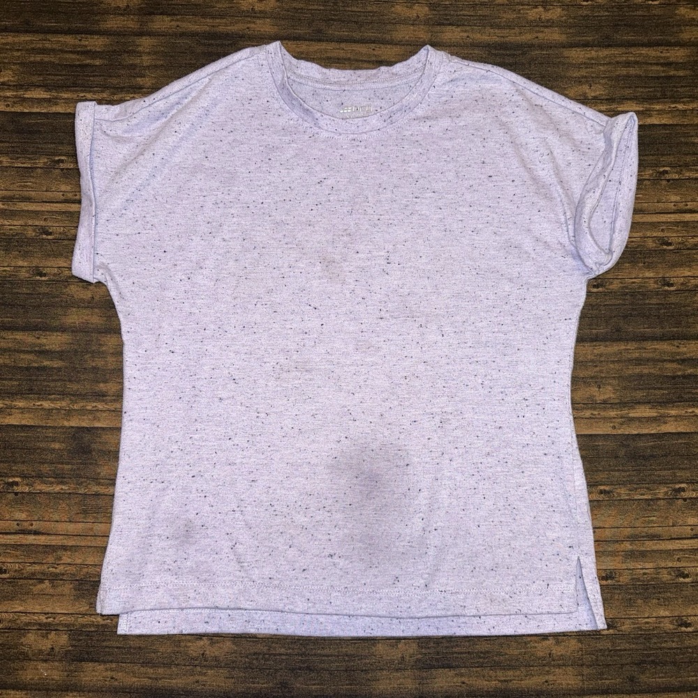BCBG Girls Purple Polka Dot Athletic Shirt Size XL